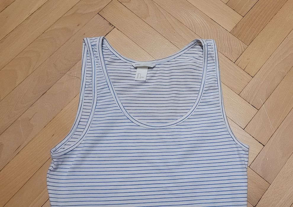 Koszulka damska top damski bawełna paski H&M Rozmiar S