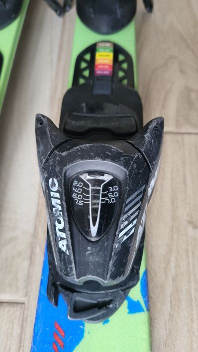 Narty Head Peak Team 117cm + wiazania Atomic dziecięce juniorskie