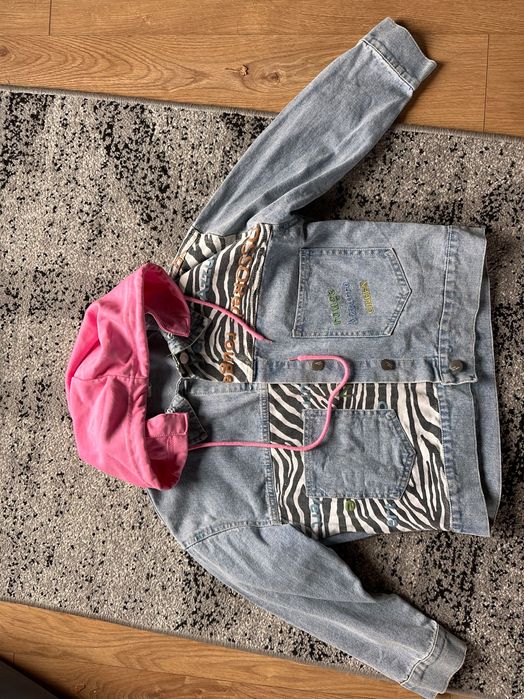 Джинсова куртка для дівчинки 134