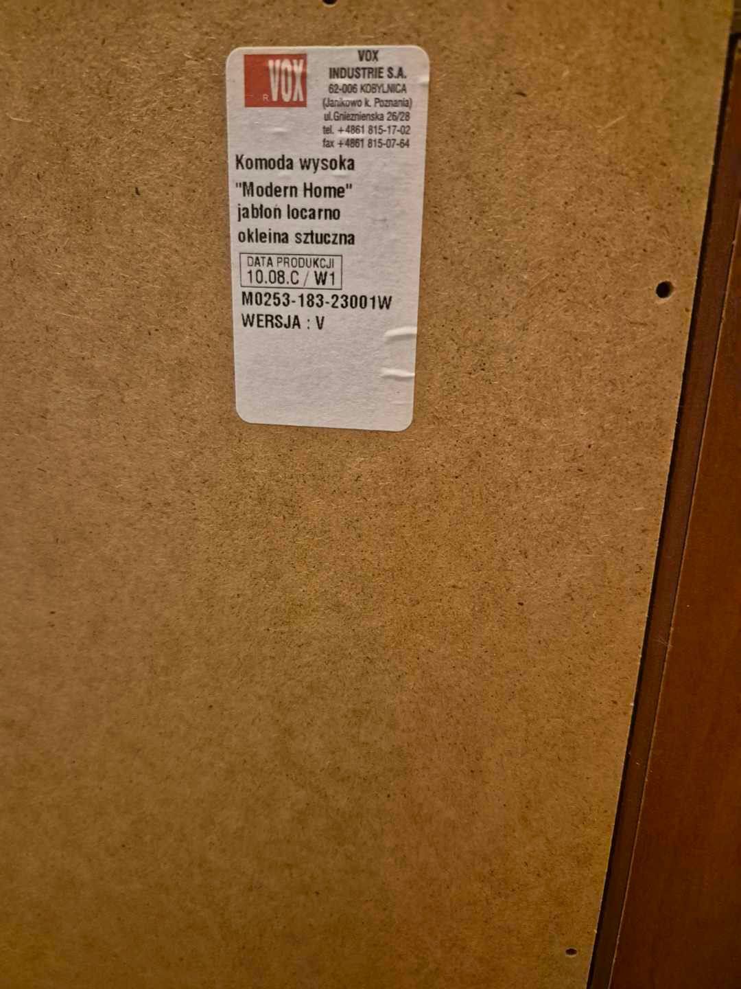 Zestaw mebli VOX do sypialni