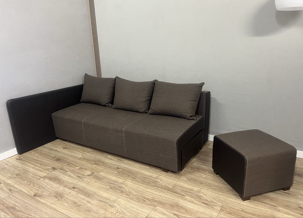 Narożnik ala kanapa brąz poduszki rozkładany sofa DOSTAWA !!!