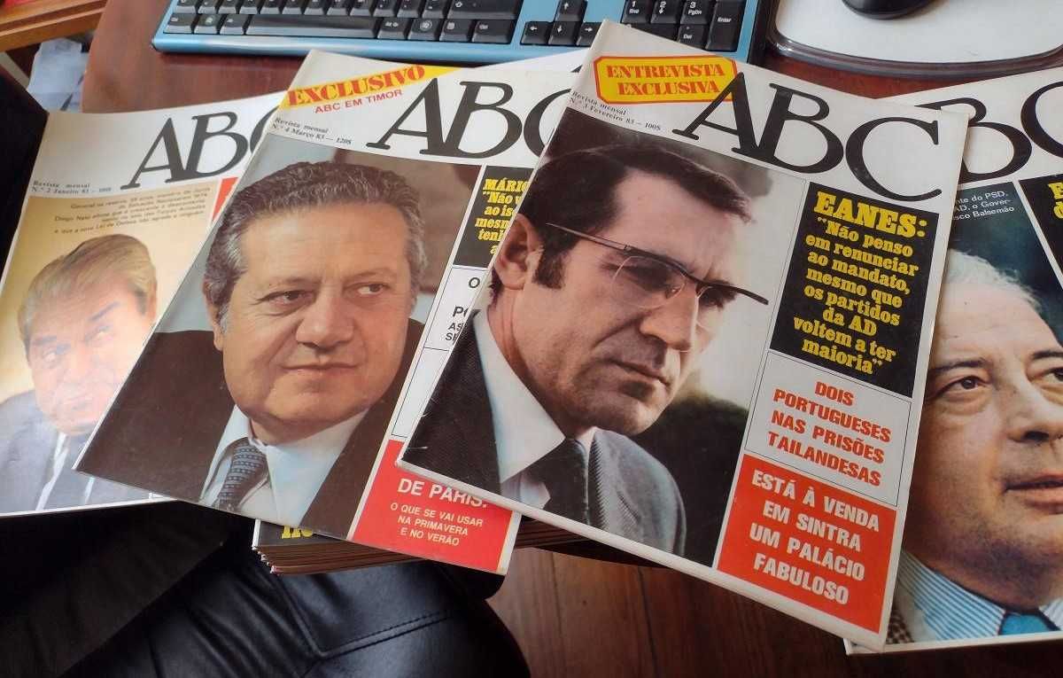 Antigas Revistas ABC 1982 e 84 - 15 unidades