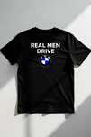 Koszulka M Real Men Drive BMW | Prezent dla Chłopaka, Fana Motoryzacji