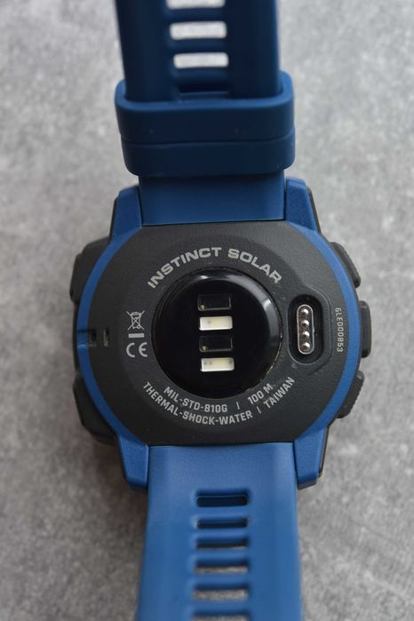 Garmin Instinct Solar синій колір gps компас