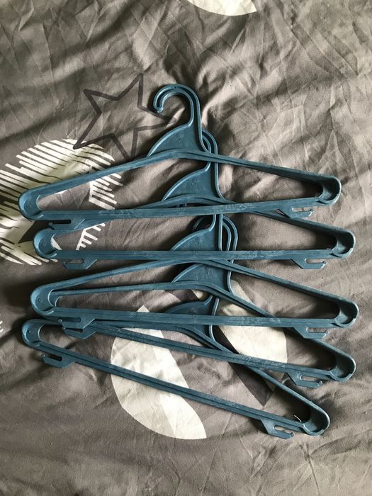 Вішалки плечики для одягу сині 5 шт