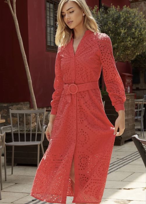 Червона сукня з прошви Gepur розмір S