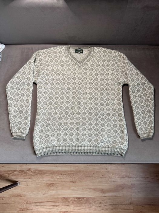 Norweski sweter męski 100% wełna Greenwood r. M/L