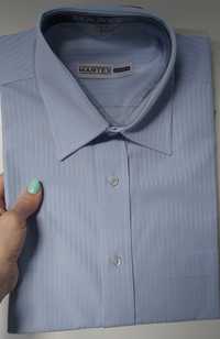 Koszula nowa męska błękitna długi rękaw 39