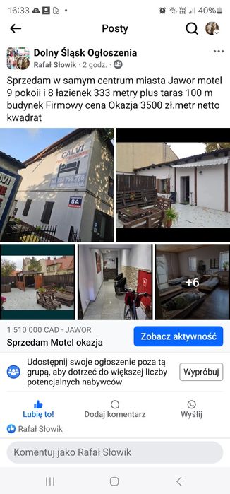 Motel w centrum Jawora