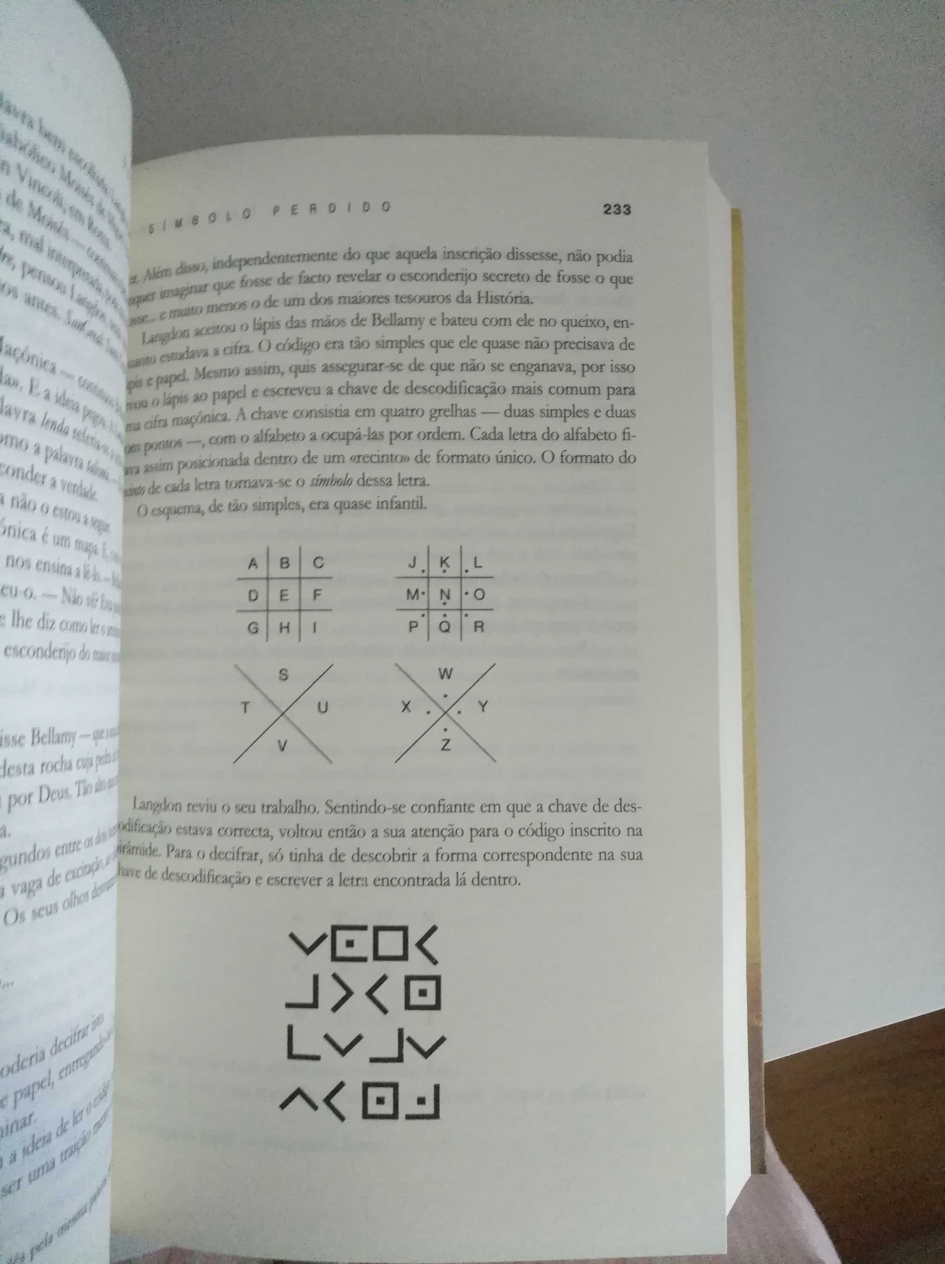 Livro "O Símbolo Perdido", de Dan Brown