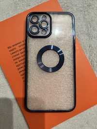 Чохол прозорий з магнітним кільцем для зарядки на IPhone 12 Pro Max
