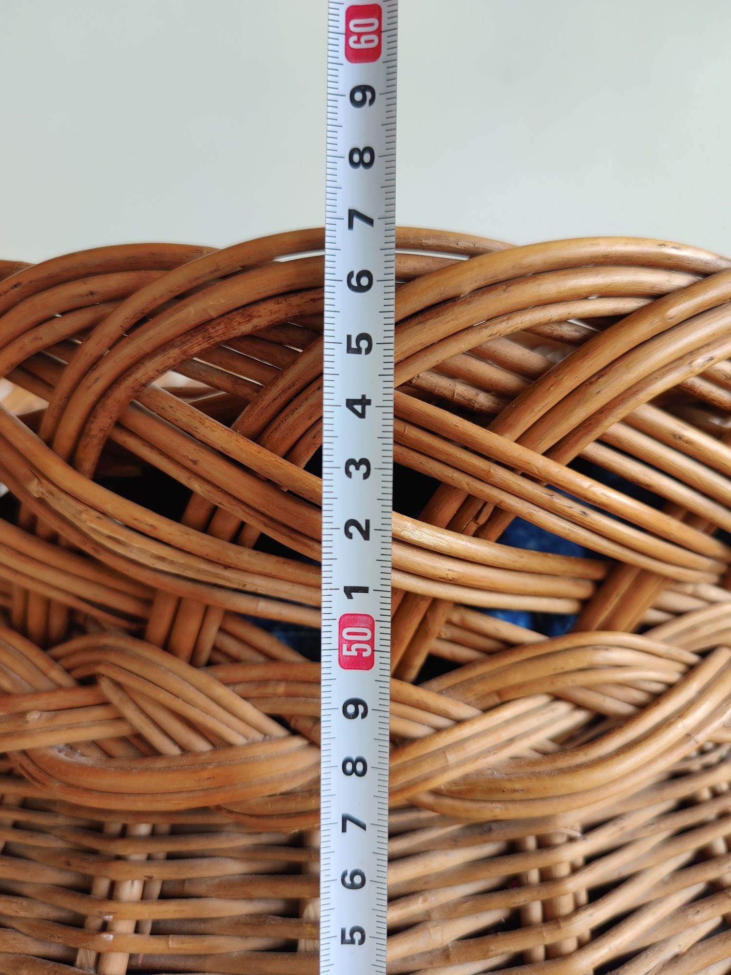 Duży kosz wiklinowy ok 57cm