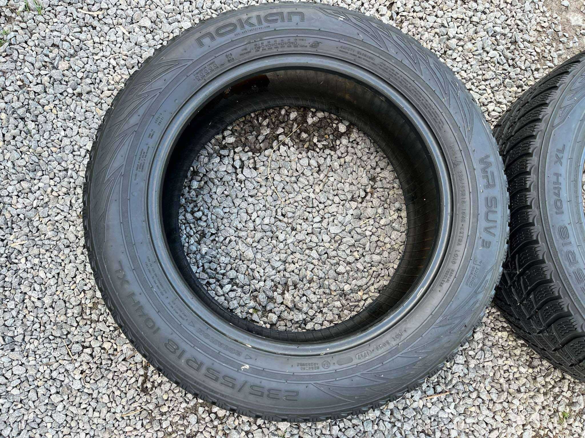 Opony 235/55R18 Nokian WR Suv 3 Zima 2sztuki 6,87mm bieżnika