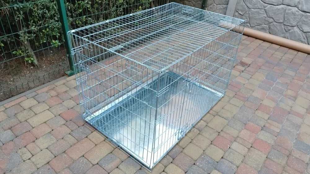 Klatka kennelowa XL 109x69x75 cm ocynk + blaszana taca