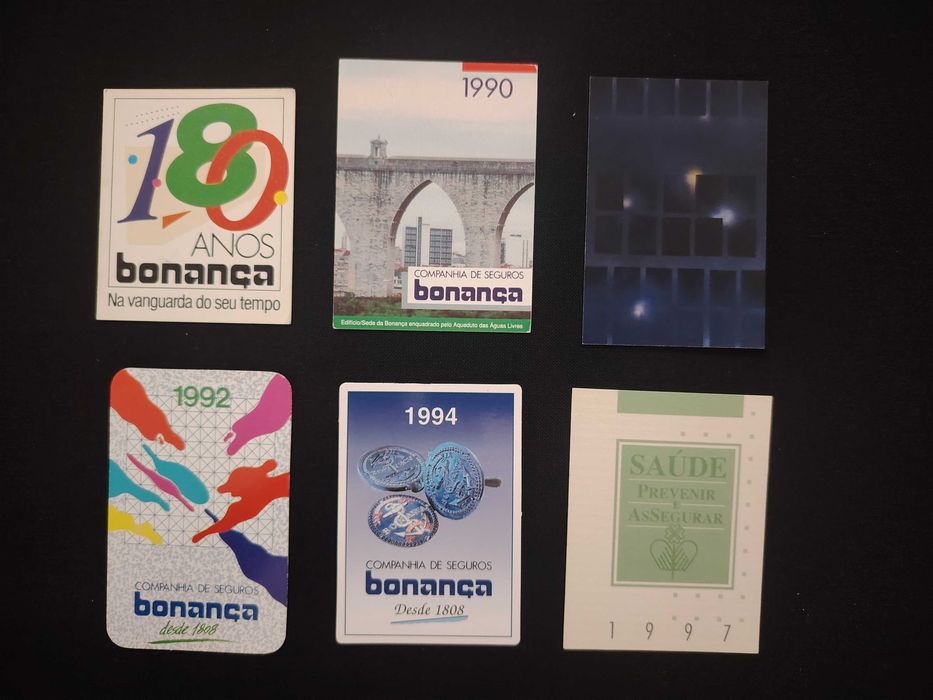 6 calendários Companhia de Seguros Bonança