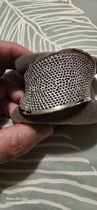 Bracelete em prata italiana.