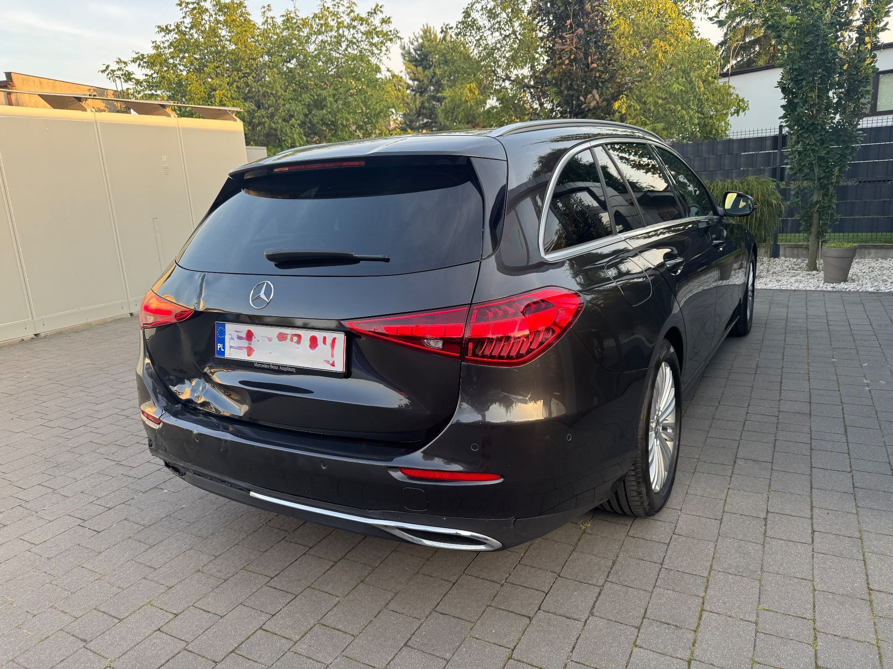 Mercedes-Benz Klasa C 220d 200km automat bogate wyposażenie z Niemiec opłacony lekko uszkodz