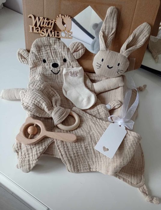 Zestaw Prezentowy baby shower narodziny chrzest prezent baby box