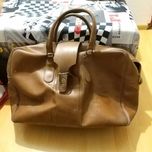 Duża torba walizka skórzana vintage