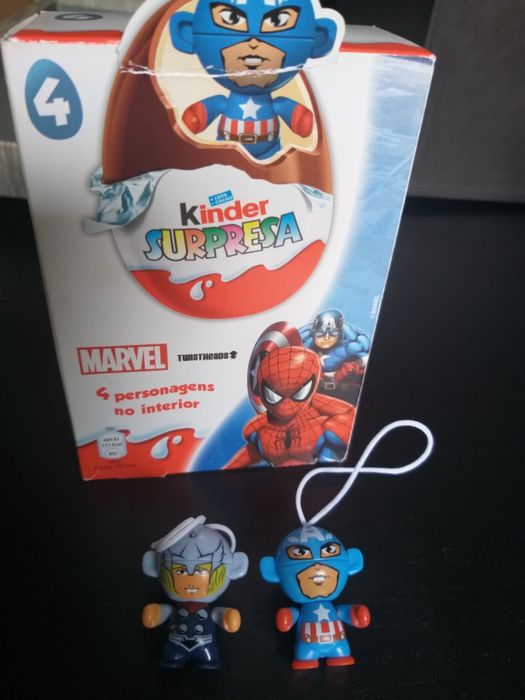 Marvel brindes ovos Kinder Bumble Bee Burguer King NOVO