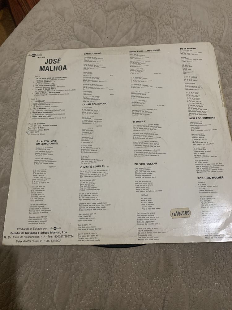 Vinil “José Malhoa”