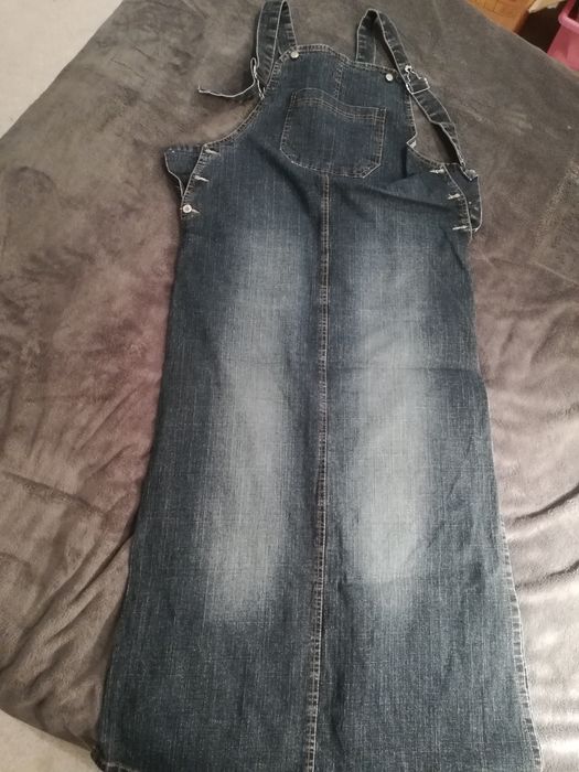 Sukienka ciążowa dżinsowa jeans ogrodniczka 38 M