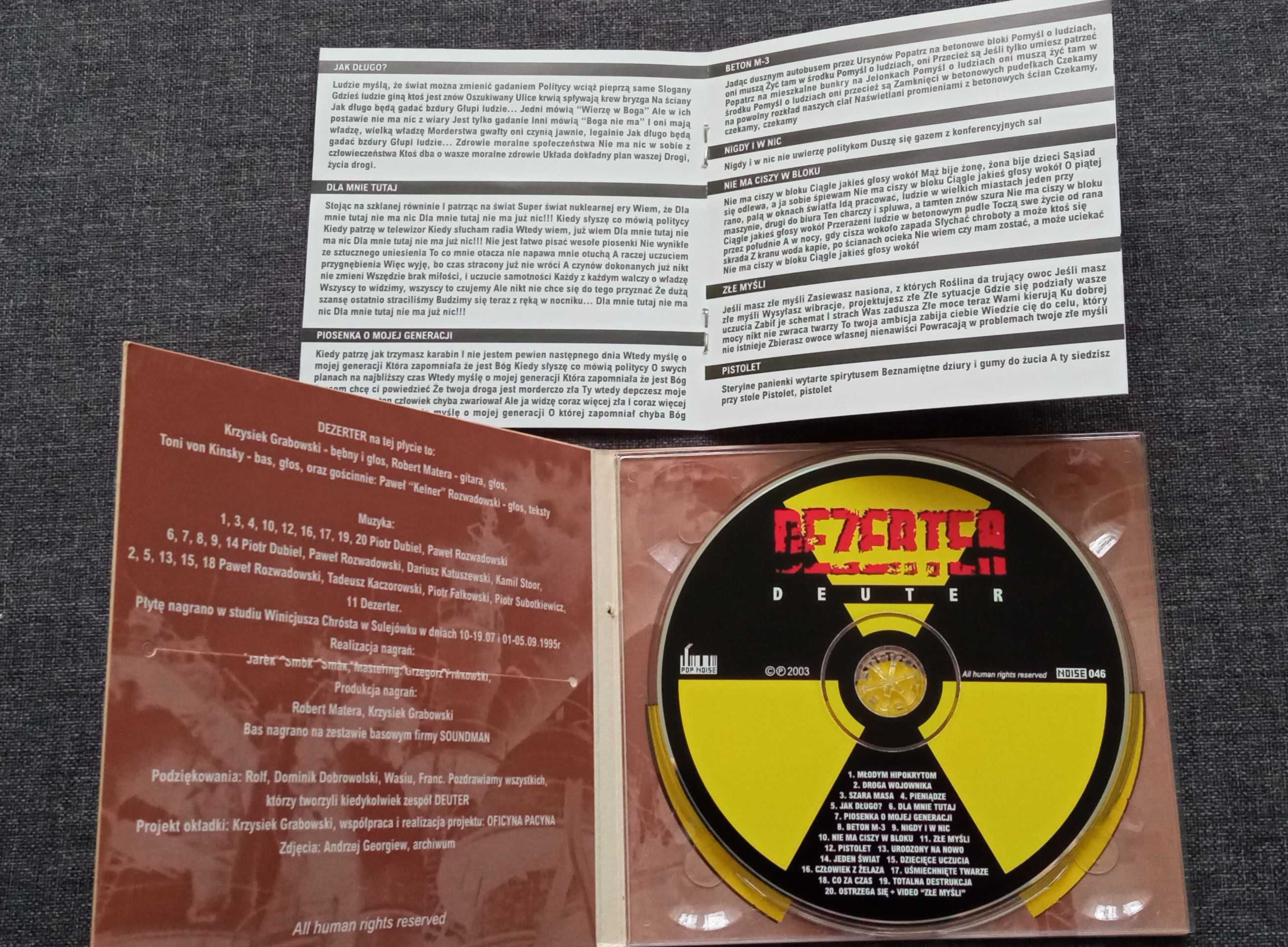 Płyta CD Dezerter – Deuter (digipack)