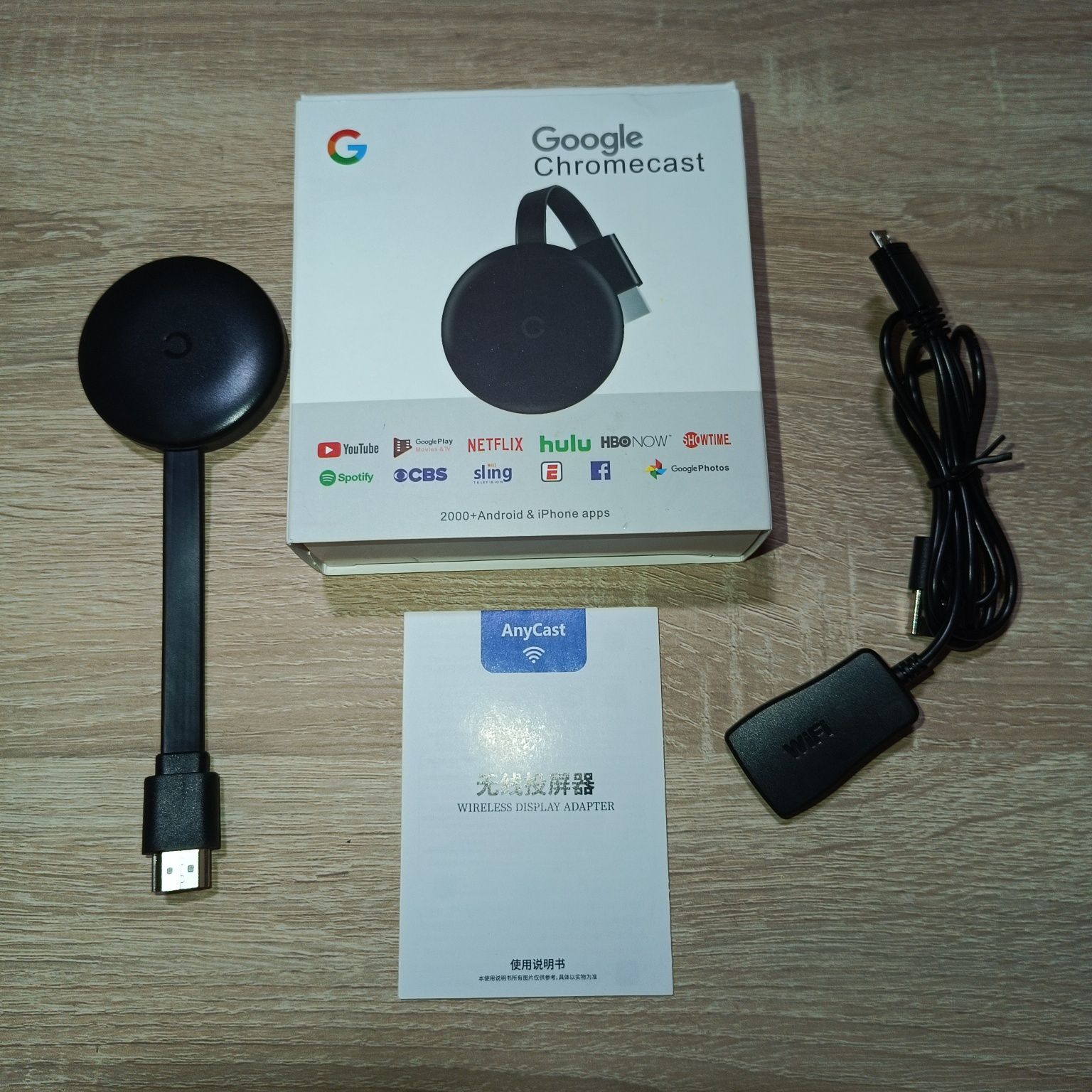 Бездротовий HDMI адаптер AnyCast (аналог Google Chromecast)