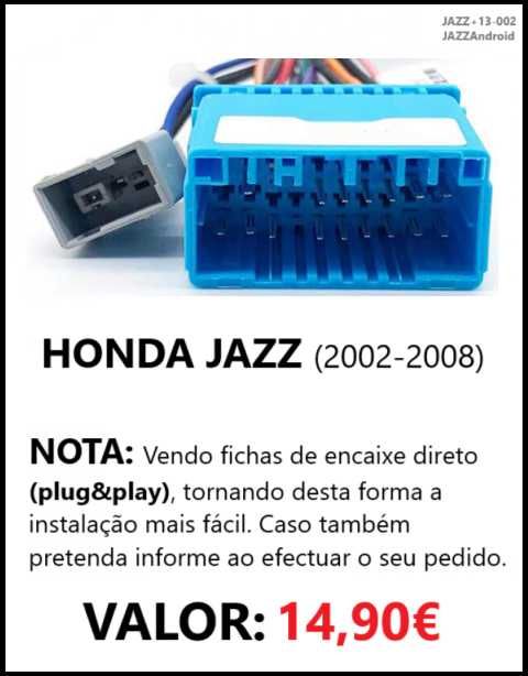 (NOVO) Rádio 2DIN • HONDA Jazz (2002 a 2013) • Android GPS [4+32GB]