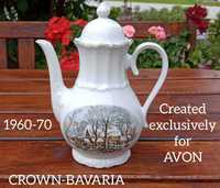 Crown Bavaria Germany.Dzbanek do kawy 
CRESTED EXCLUSIVELY for AVON.