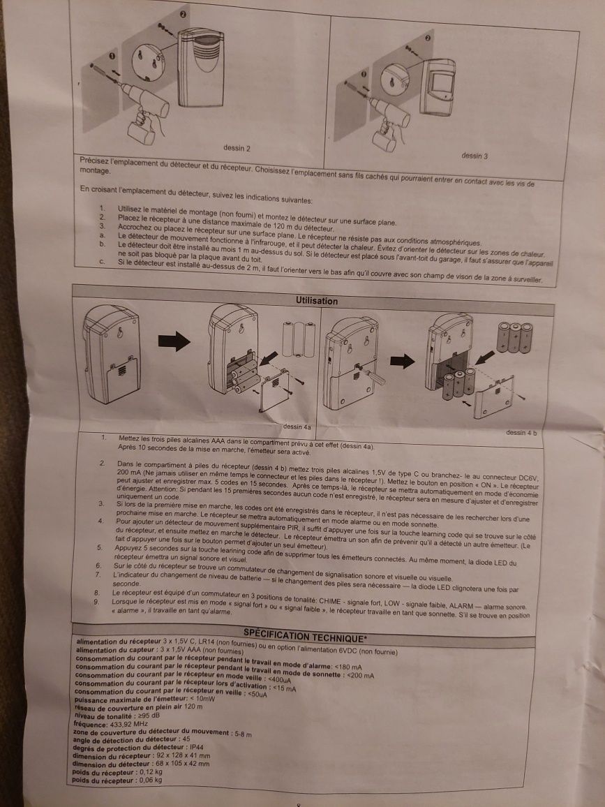 Zestaw 3 x czujnik ruchu Orno OR-MA-710 bezprzewodowy