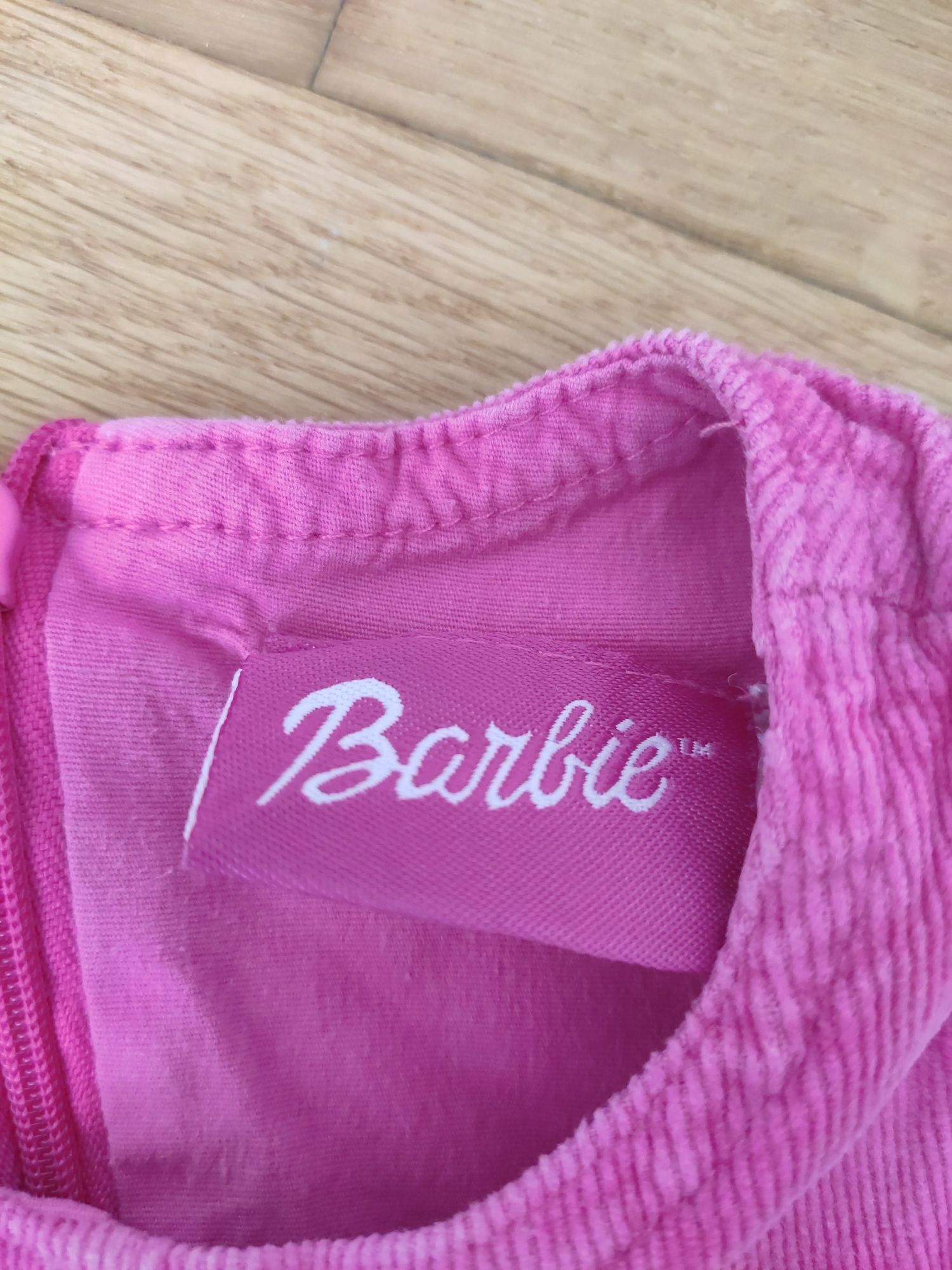 Sukienka Barbie 74 dziewczynka sztruksowa ogrodniczka