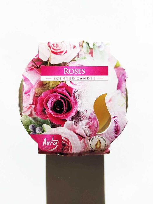 Świeca zapachowa w szkle różana róża szklana