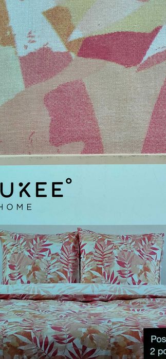 Nowa pościel DWUSTRONNA BAWEŁNIANA 160x200 cm + prześcieradło SATYNOWE