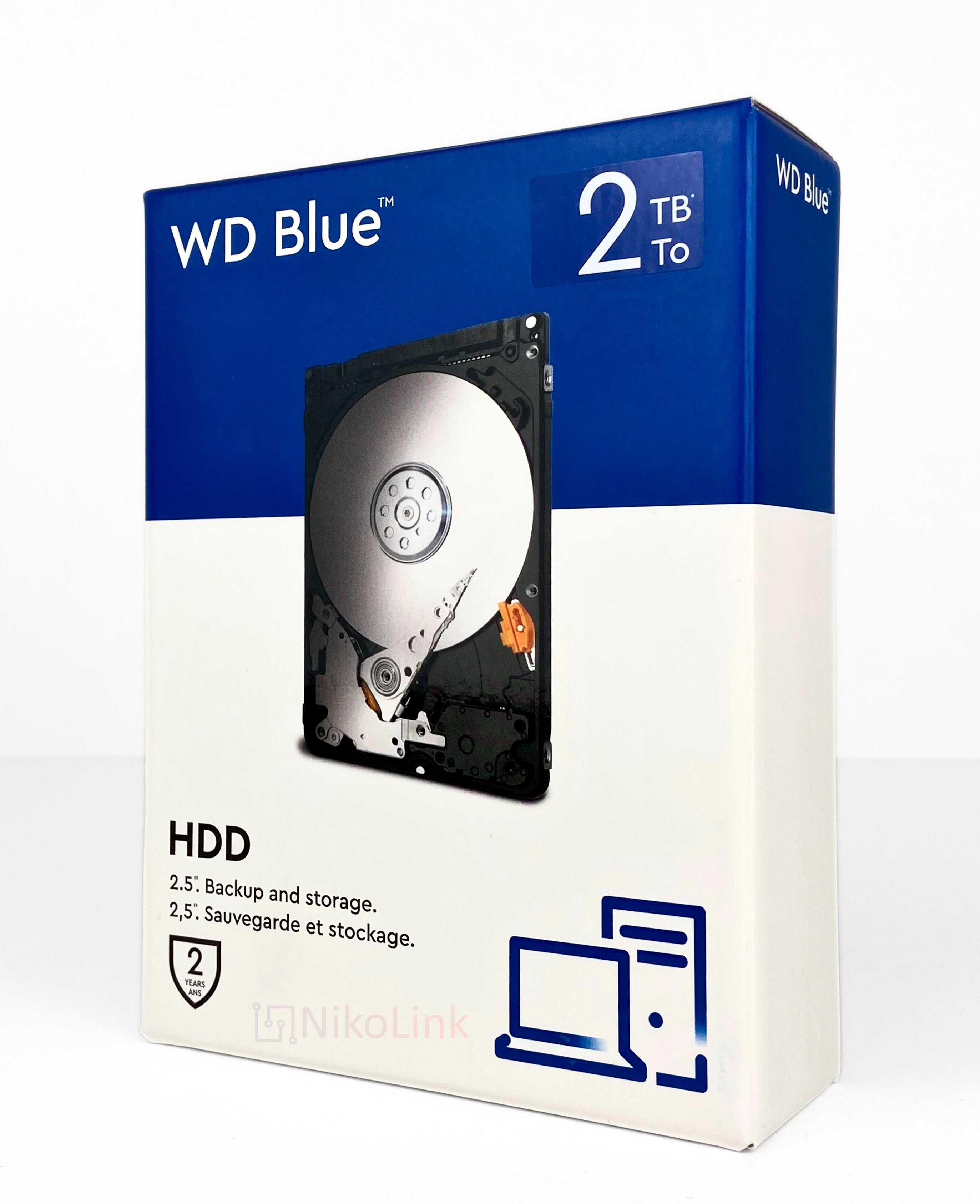 2TB! Жортский Диск HDD Western Digital Blue WD | 2.5" 5400rpm SATAIII