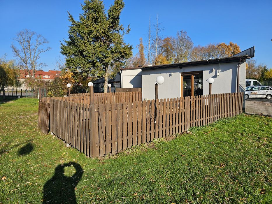 Ogrodzenie drewniane 24m kompletne