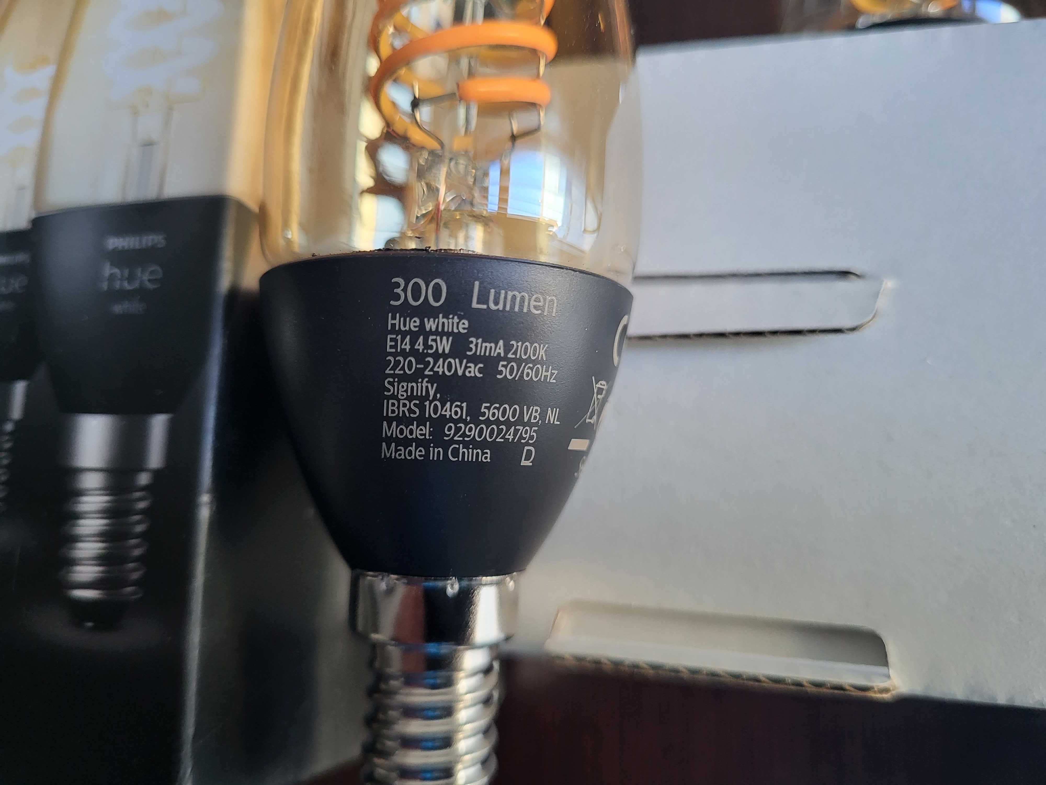 Żarówki Philips Hue White Filament Candle 300 lm 4,5 W  E14 2 szt.