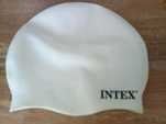 czepek pływacki intex biały, nowy, unisex uniwersalny rozmiar