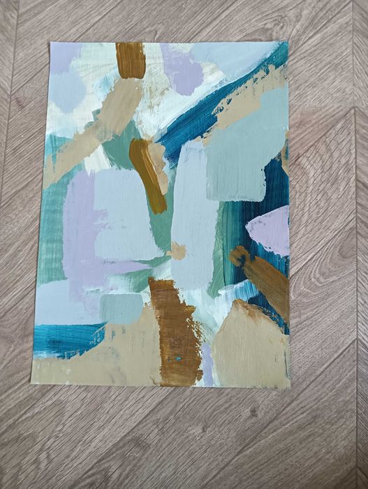 Obraz Akryl na płótnie Oryginał "Abstrakcja Kolory jesieni" nr.2