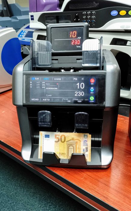 Лічильник-сортувальник банкнот, детектори валют, банківське обладнання