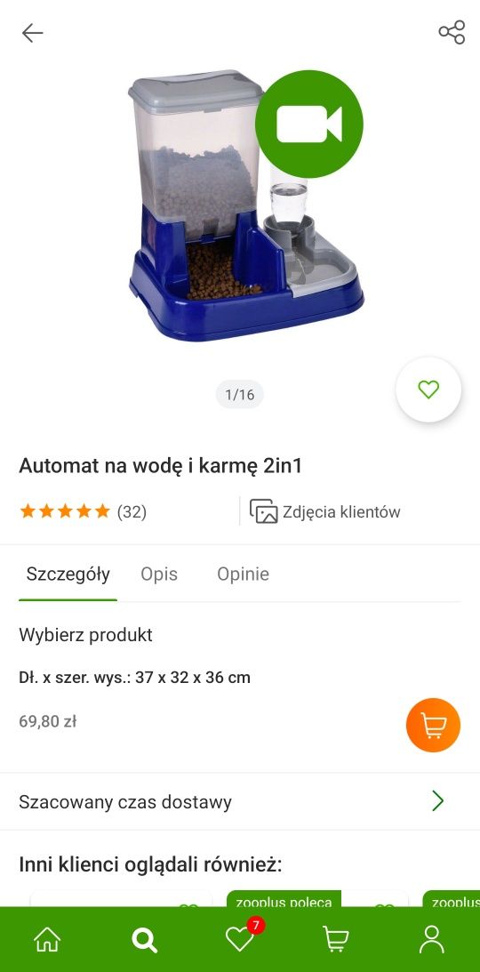 Podajnik na karmę i wodę