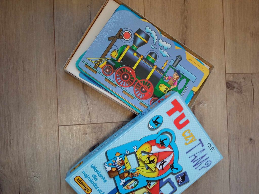 Tu czy tam - puzzle 2+