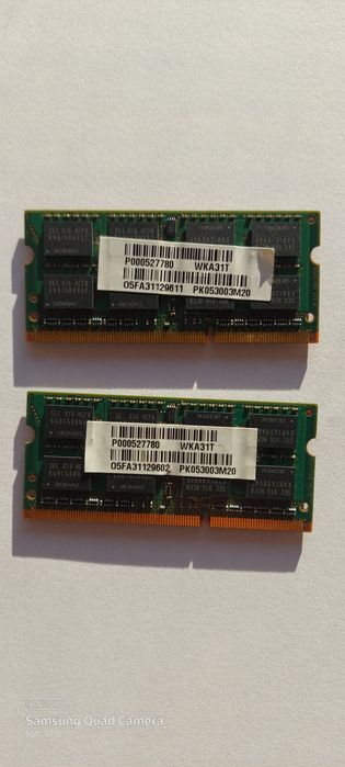 Pamięć RAM PC3-8500S 2GB Samsung do laptopa