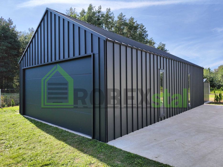 garaż z blachy na rąbek 6x10 PRODUCENT każdy wymiar montaż cały kraj