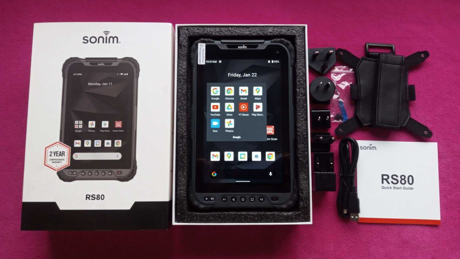 Sonim RS80 smartfon tablet skaner  Wi-Fi NFC SIM GSM 4G Gorilla Glass3