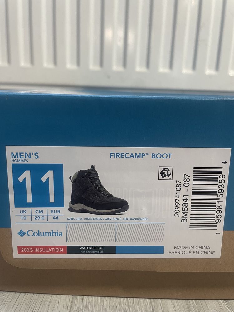 Columbia Firecamp Boot, теплі ботинки US11, 28 см