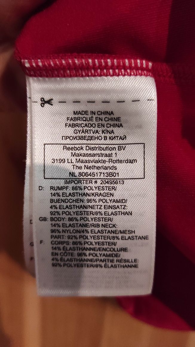 Damska różowa bokserka bluzka na ramiączka koszulka sportowa Reebok rb