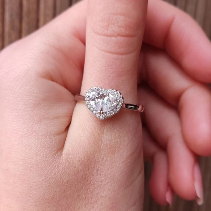 Каблучка з сердечком р.19.5