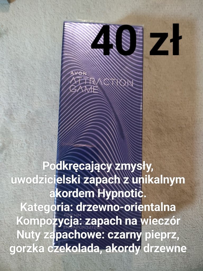 Męska woda toaletowa Avon Attraction Game