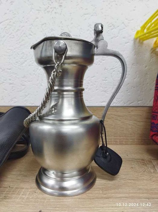 Глечик-Кувшин вінтажний для вина  з 95 % олова